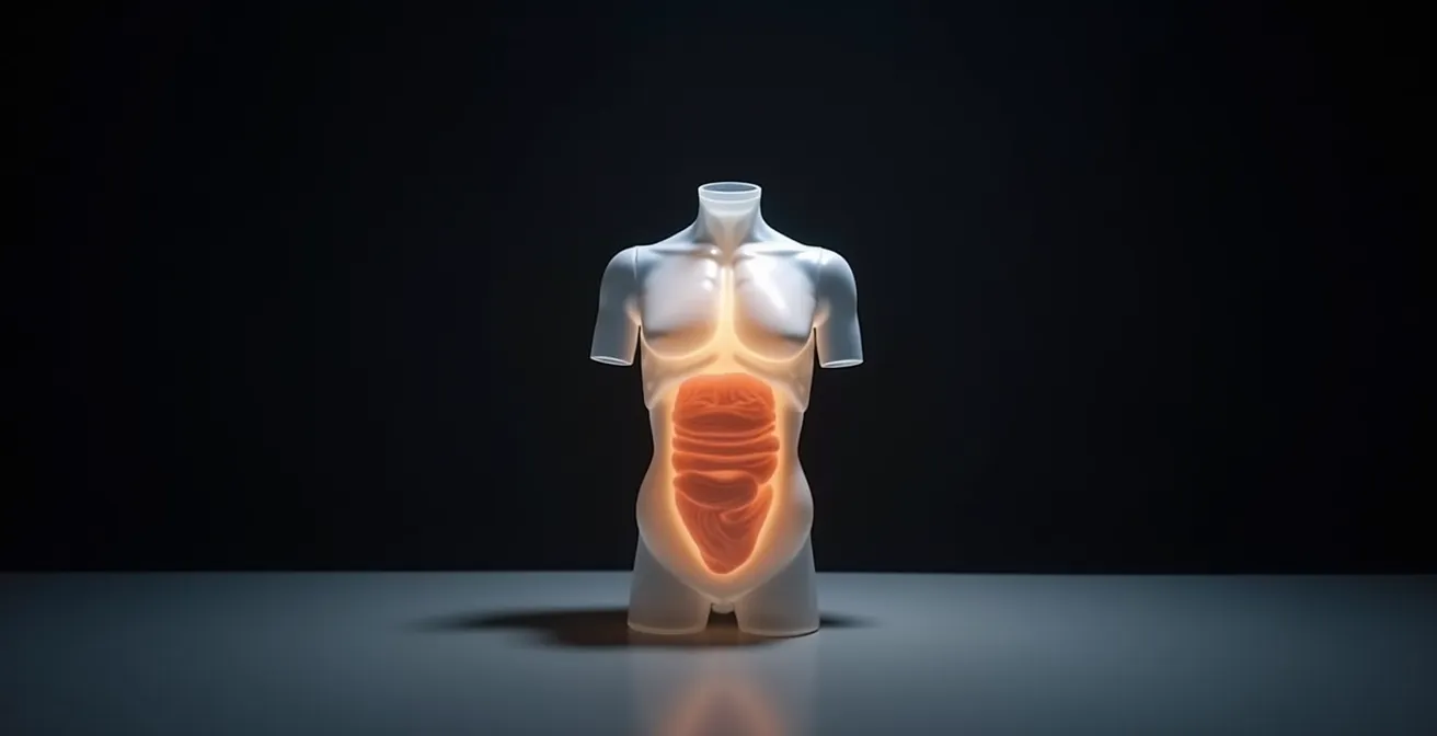 Visualizzazione anatomica del core come cilindro a 360 gradi con diaframma e pavimento pelvico